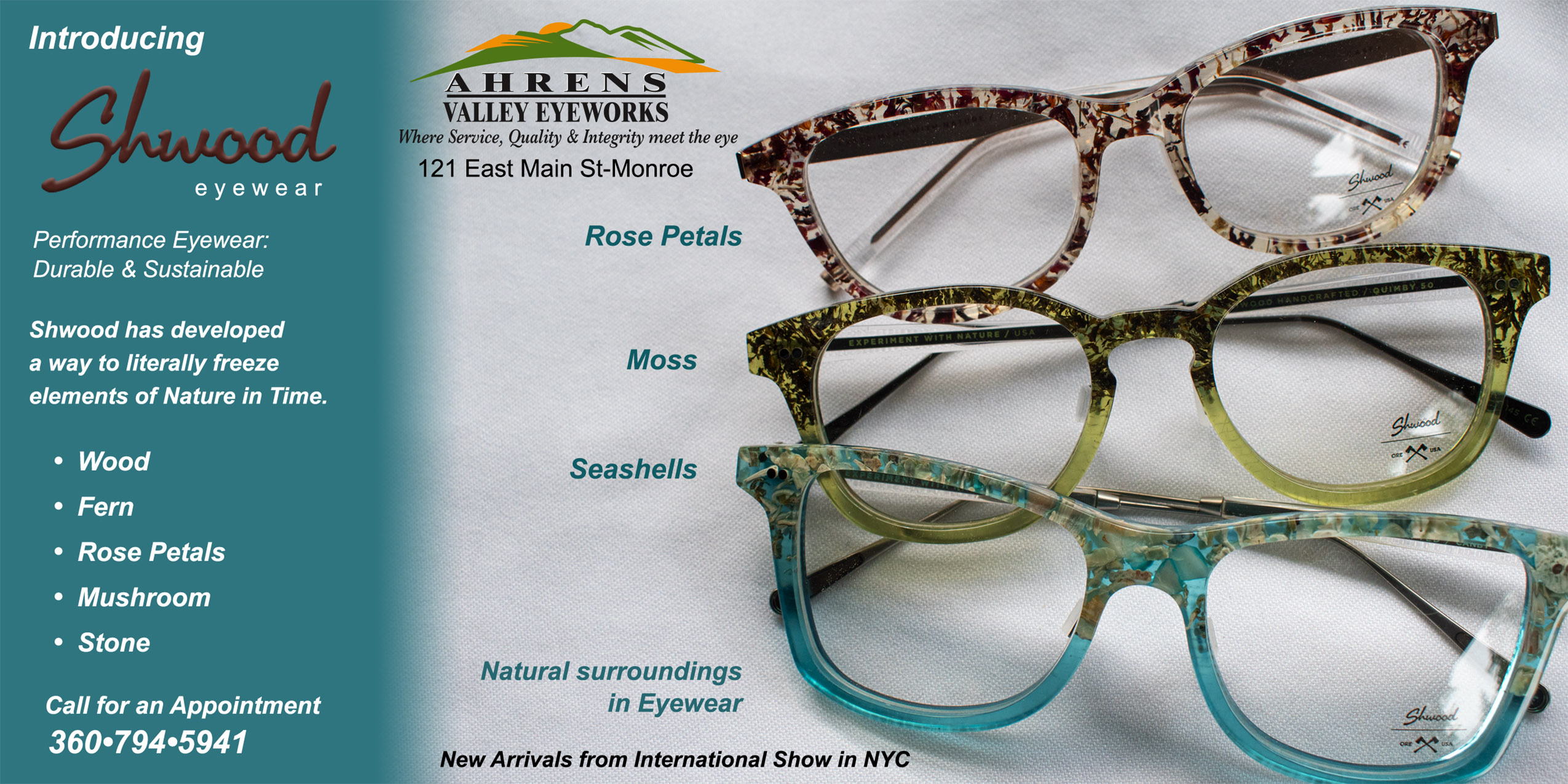 ​Sherwood Eyewear glasses!